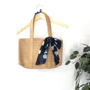 NWT Draper James Woven Straw Bag